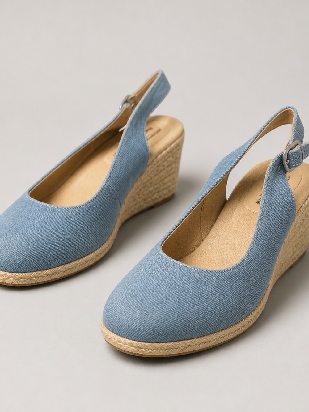 croft & barrow Light Denim Slingback Flats